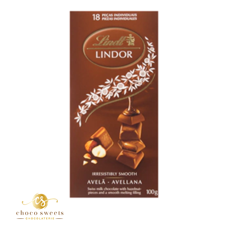 Lindt - Tablette 34% Noisettes LES GRANDES - Chocolat Noir, 150g