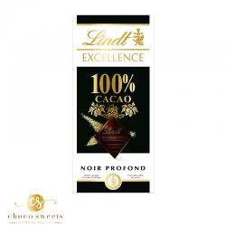 LINDT EXCELLENCE NOIR 100% CACAO 100 G